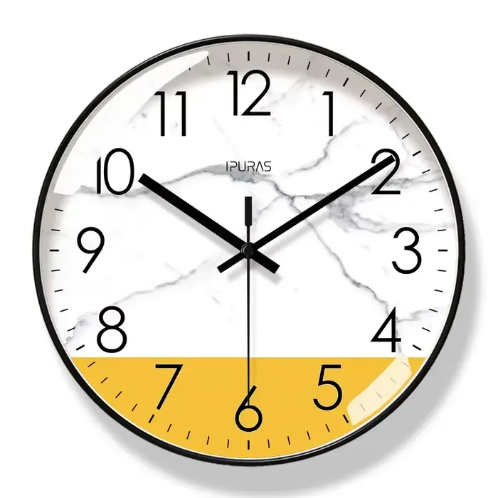 Horloge murale Bergame en marbre
