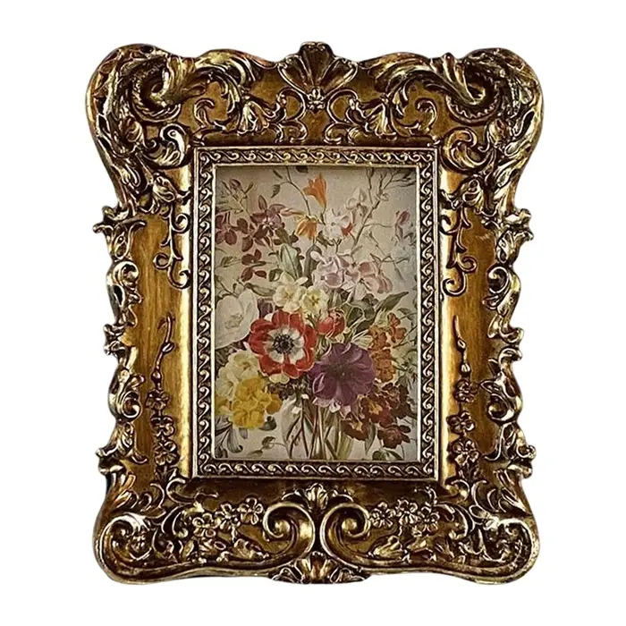 Cadre Photo Floral en relief, présentoir d'images, Table décorative élégante, cadre Photo mural susp