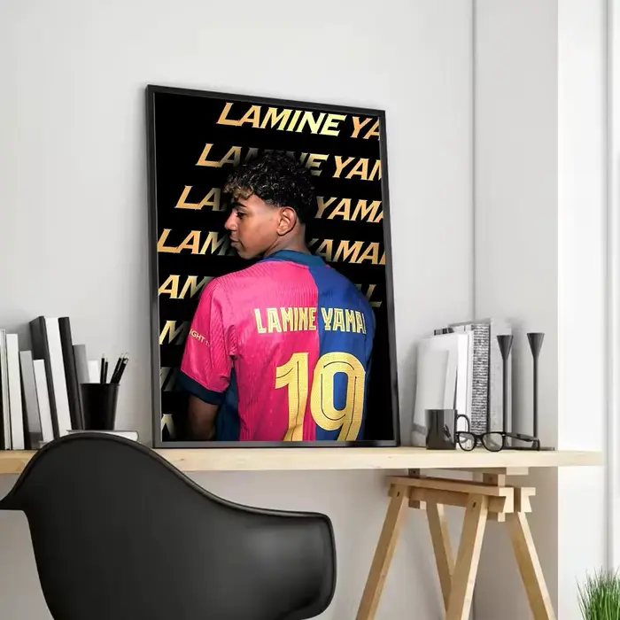 Peinture étoile l-letamine y-amal, calligraphie, toile sans cadre, affiche murale, Art parfait pour 