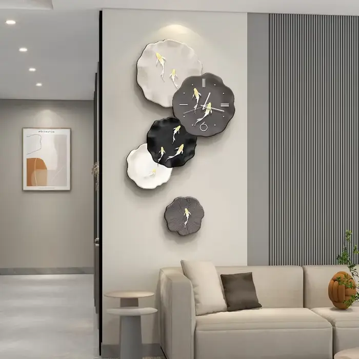 Horloge murale décorative pour salon