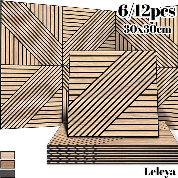 Panneau mural décoratif en bois à coller