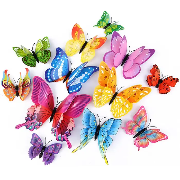 Décoration murale papillon 12 pièces