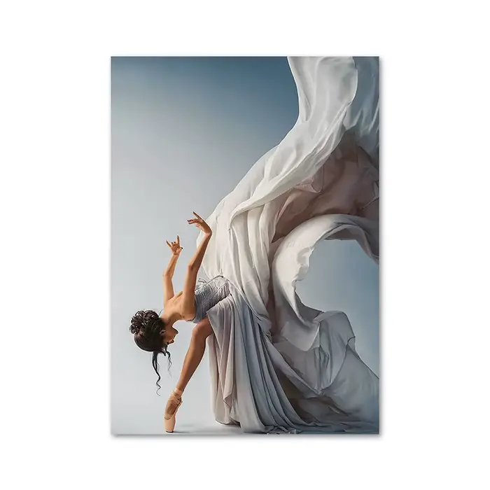 Peinture sur toile moderne pour danseuse de Ballet, images d'art murales pour salle de danse, salon,