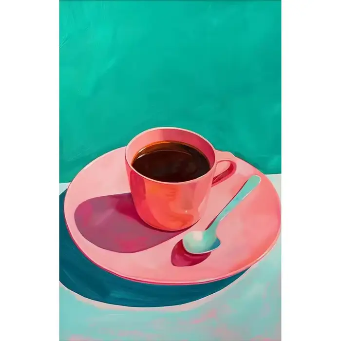 Kits de peinture par numéros de paysage alimentaire, image peinte à la main par numéros, dessin sur 