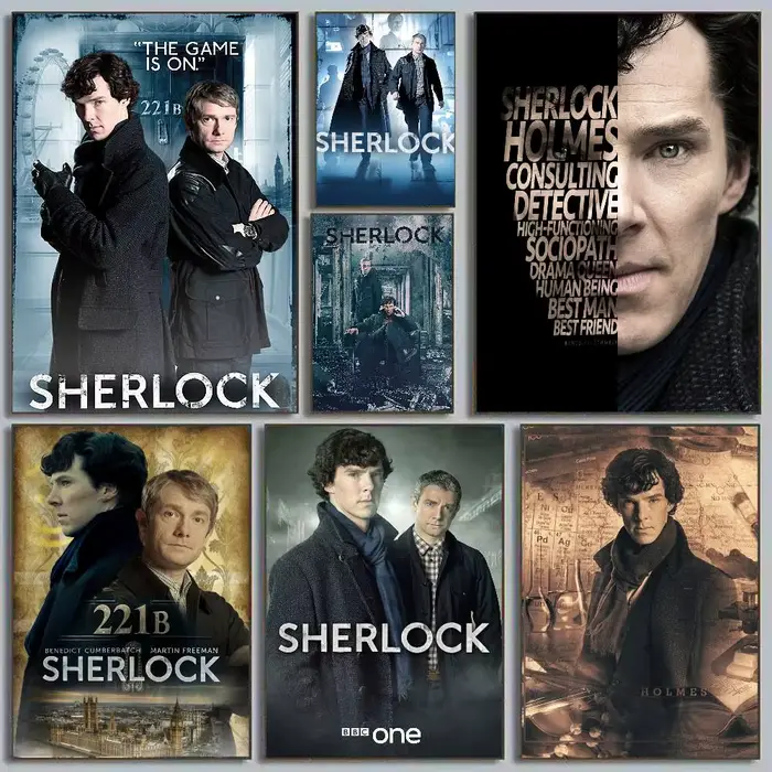 S-Sherlock h-holmes affiche Art avec impressions maison chambre salon décoration cadeau