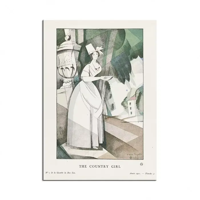 Impressions de Charles Martin, magazine de mode Paris, illustration art déco français, affiche décor