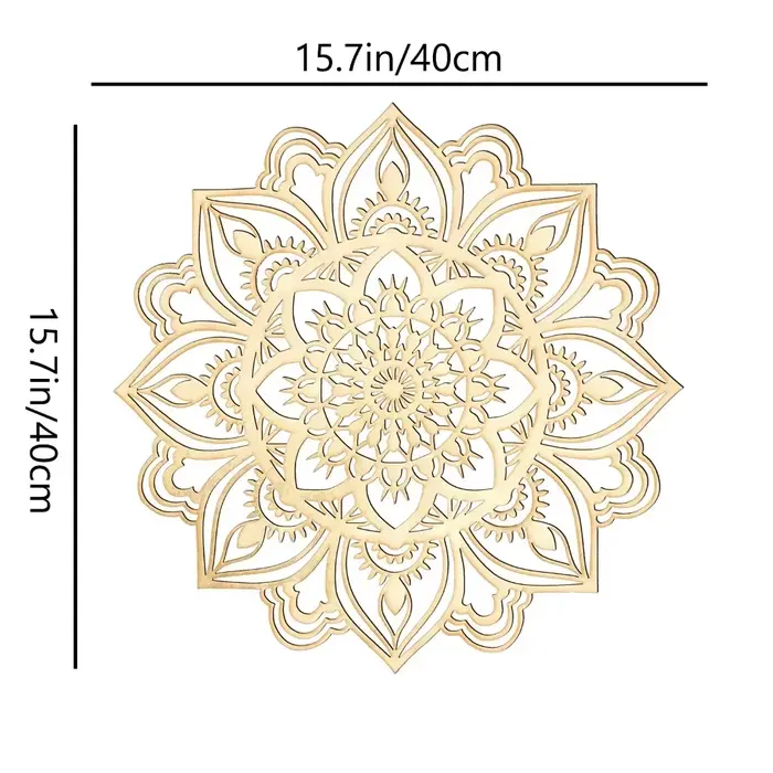 Décoration marocaine d'art mural en métal pour améliorer votre salon avec un design indien et mandal