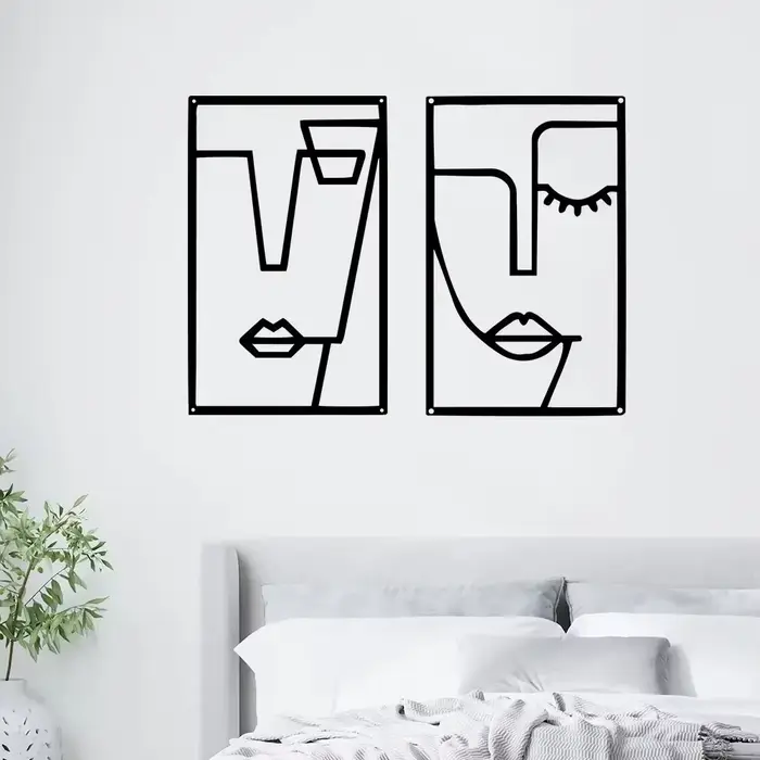 Décoration murale en métal aluminium
