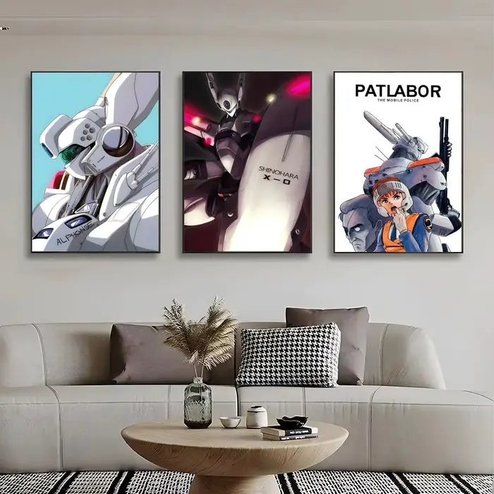 Affiche de film Cyberpunk Anime P-Patlabor