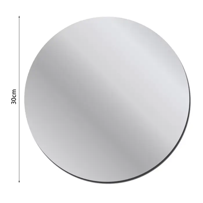 Autocollant miroir rond auto-adhésif décoratif salle de bains 3D acrylique miroir Mural stickers mod