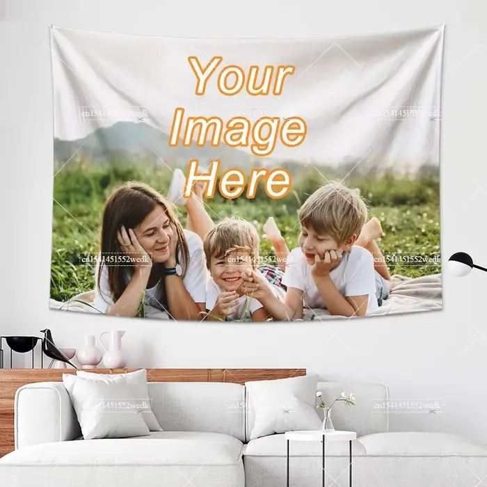 Tapisserie murale suspendue personnalisée pour salle de bain, tapisserie esthétique Kawaii, style Bo
