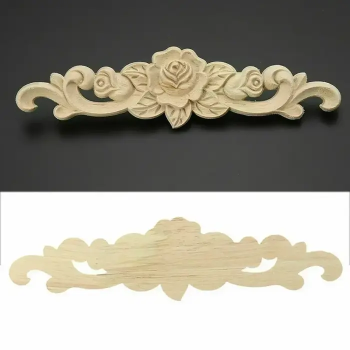 Applique de meubles en bois sculpté