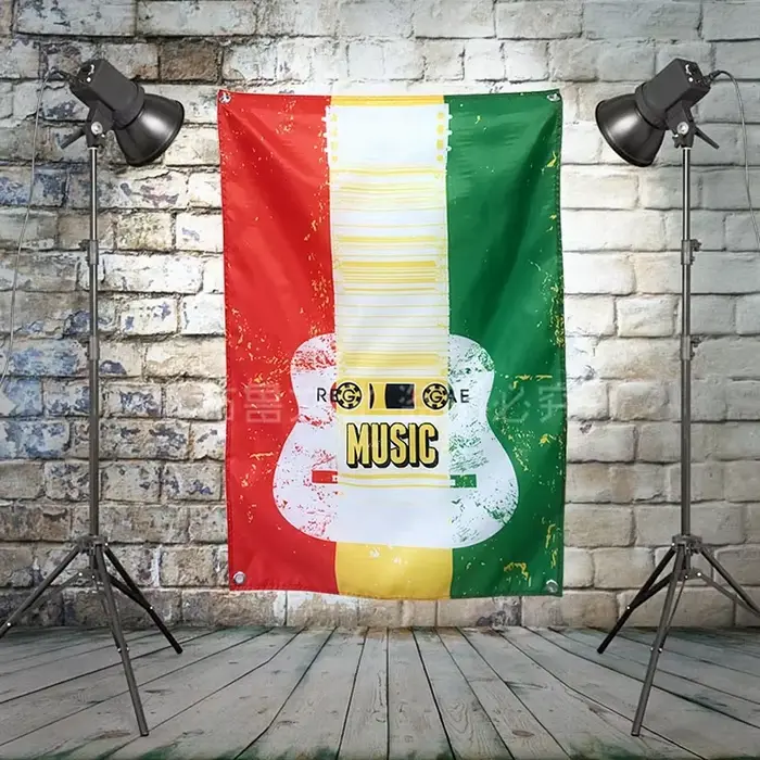 TingPRDecor-Affiche de groupe de rock "salariés", bannière de sensation de gril, festival de musique