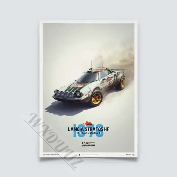 Peinture sur toile de la course de rallye la plus populaire au monde, décoration de la maison, esthé