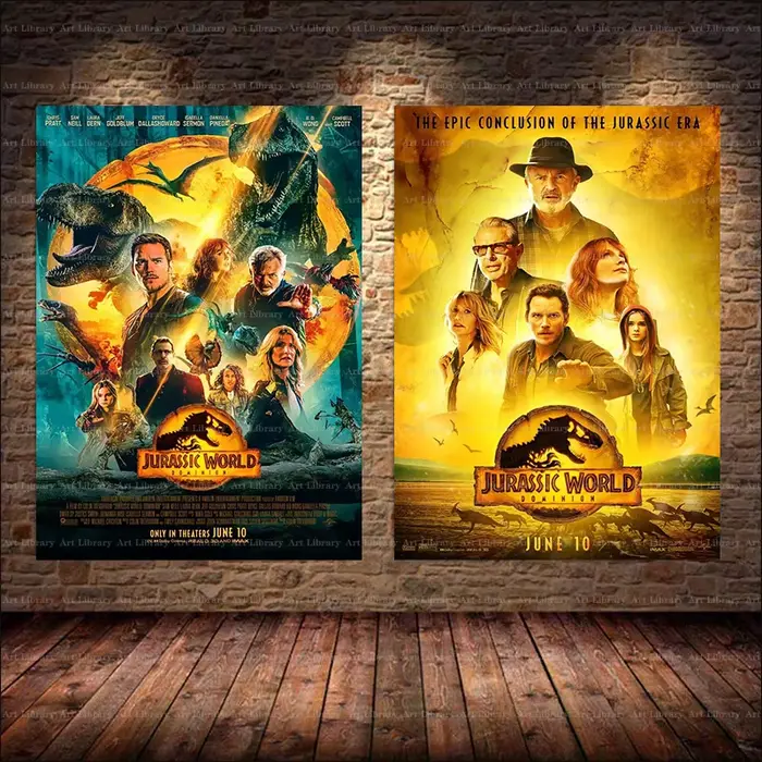 Affiche rétro du film classique 208.assic Park