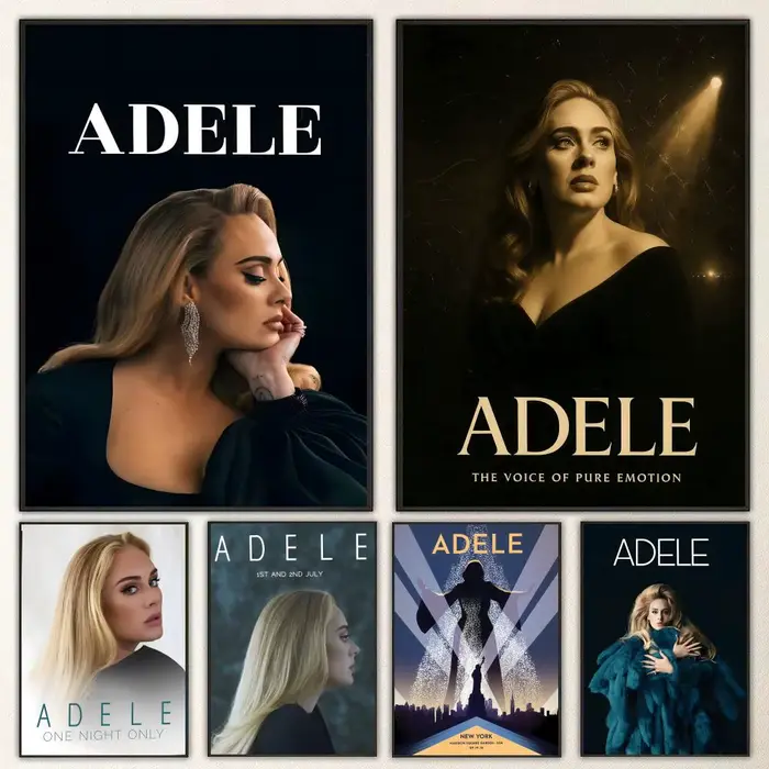 Affiche de la chanteuse Adele