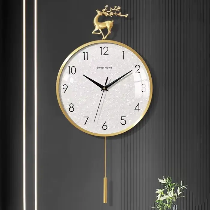 Salon moderne horloge murale esthétique Unique minimaliste italie