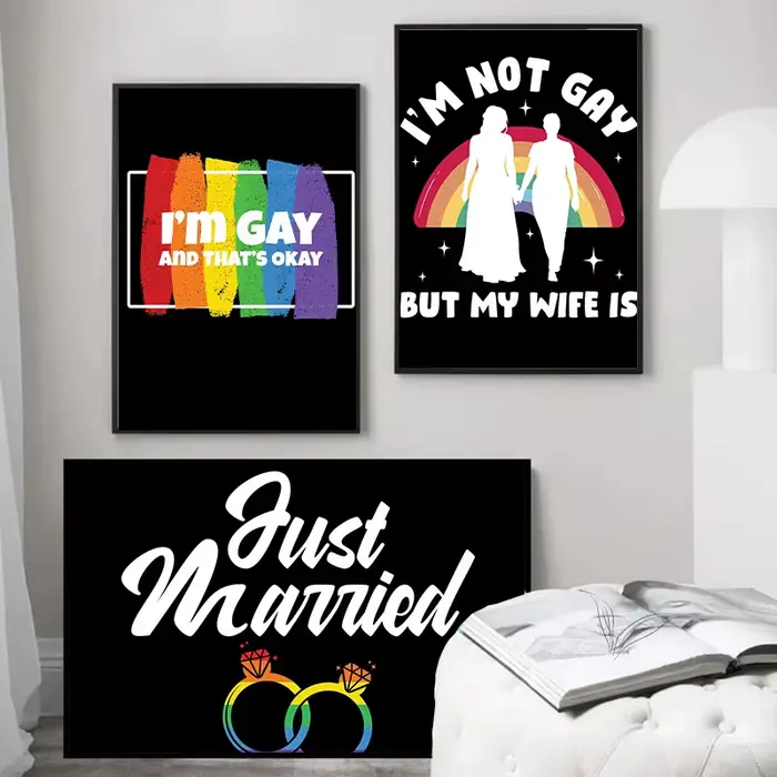 Affiches de peinture sur toile murale LGBT Pride