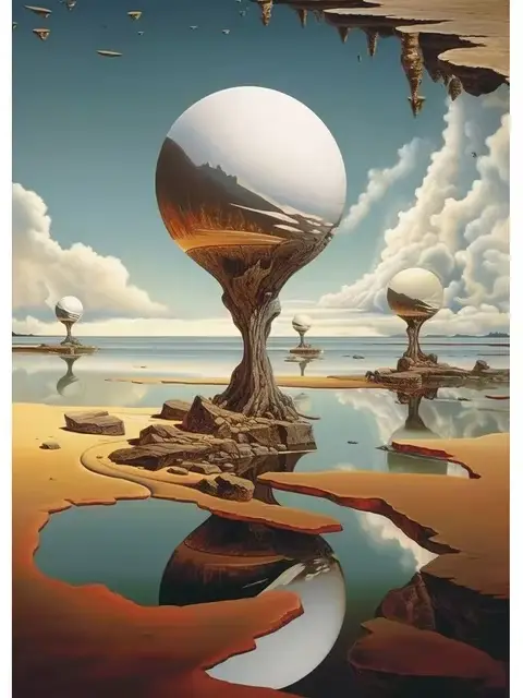 Affiches et imprimés surréalisme, œuvres d'art célèbres de Salvador Dali, peinture sur toile, images