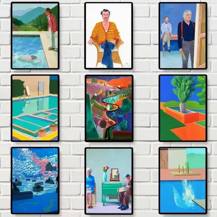David Hockney Art affiche imprime images murales salon décoration de la maison petit