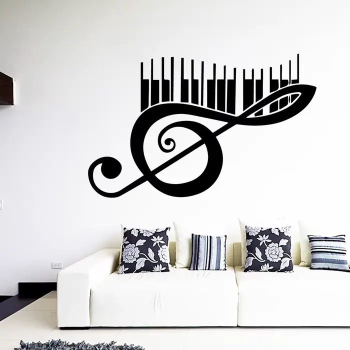 Rock band Art Mural autocollant musique décalcomanie pour chambre à coucher salon décoration vinyle autocollants muraux