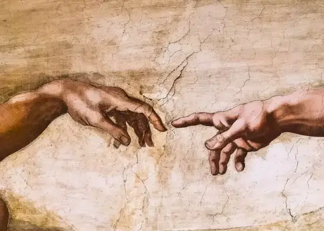Peinture sur toile sans cadre, Vintage, la création d'Adam par Michelangelo, peinture sur toile d'an