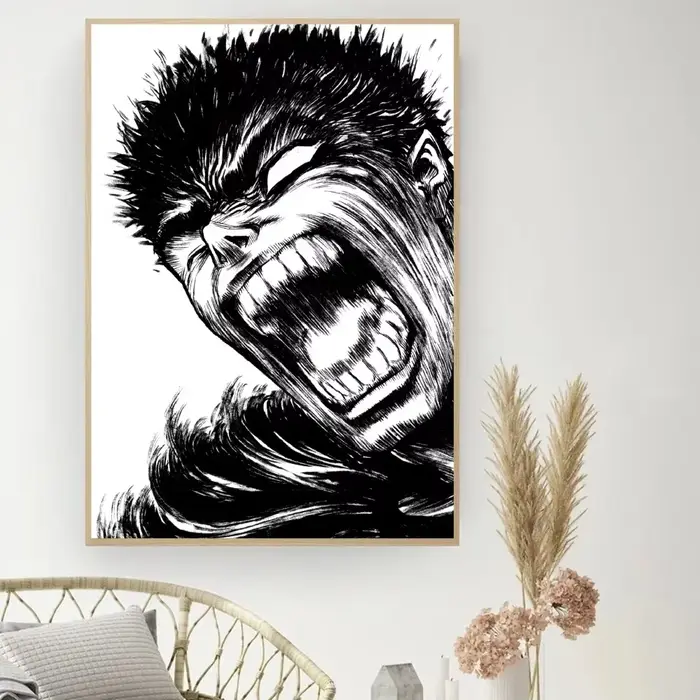 Berserk japonais Anime affiche bricolage Vintage film