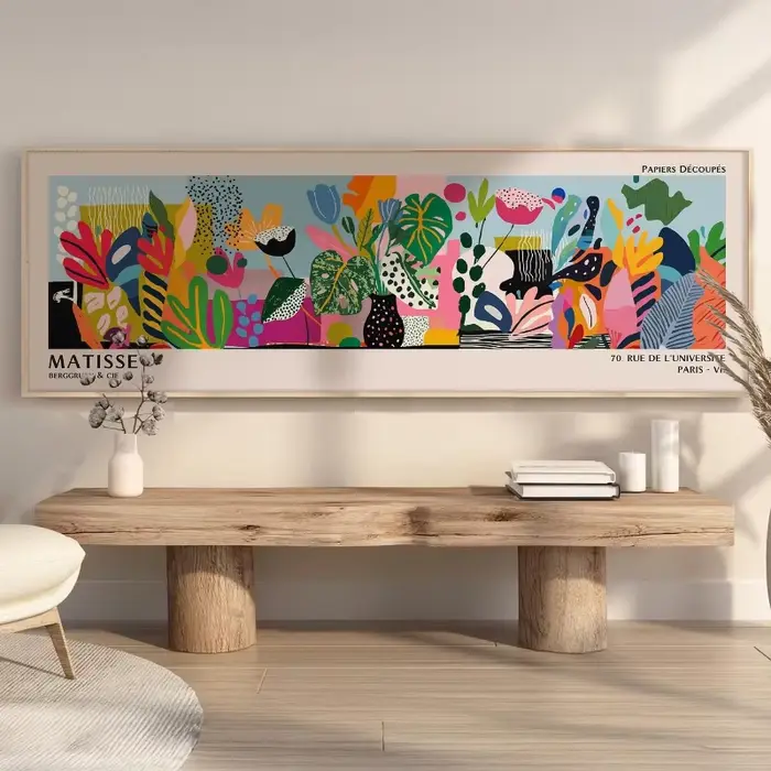Tableau mural floral abstrait Matisse