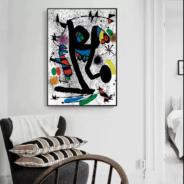 Affiche sur toile abstraite de la célèbre joane Miro