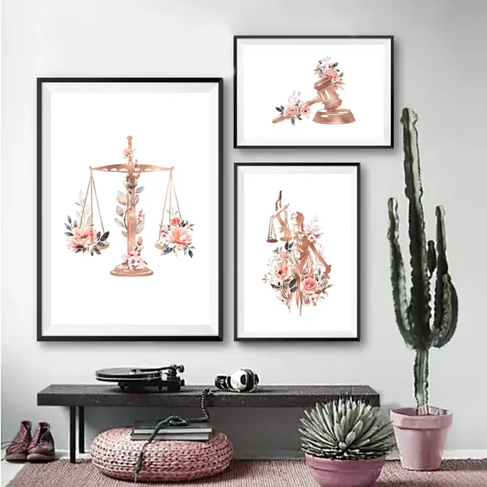Affiche en toile aquarelle florale
