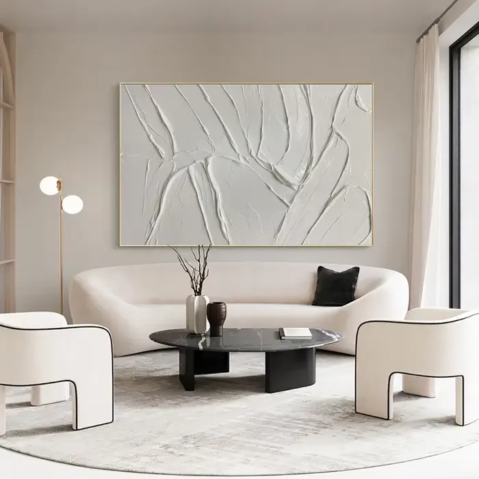Customisation murale moderne sur toile optique