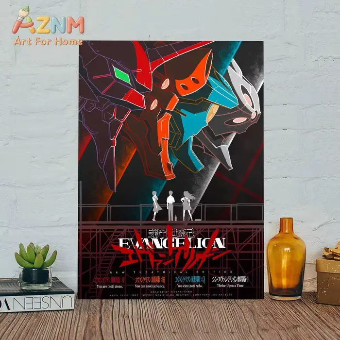 Affiche artistique autocollante N-Neon G-Genesis Evangelion