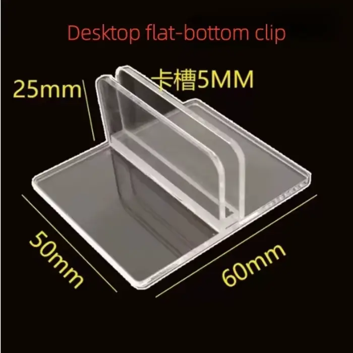 Clip magnétique en acrylique pour affiche de bureau