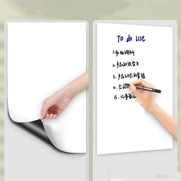 Autocollant de réfrigérateur tableau blanc magnétique