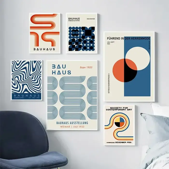 Affiche abstraite de texte bleu nuits facilement Kevin