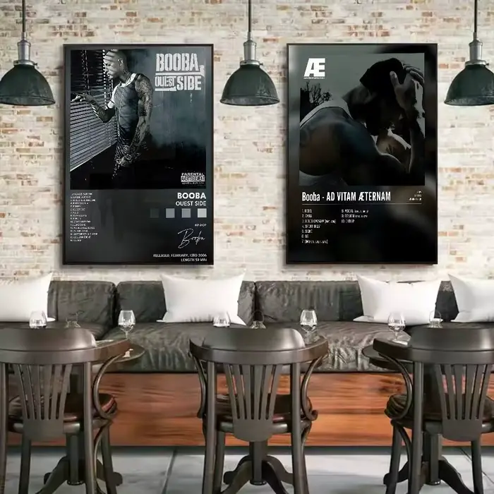 B-Booba chanteur affiche mur art impression art adapté pour salon chambre bar