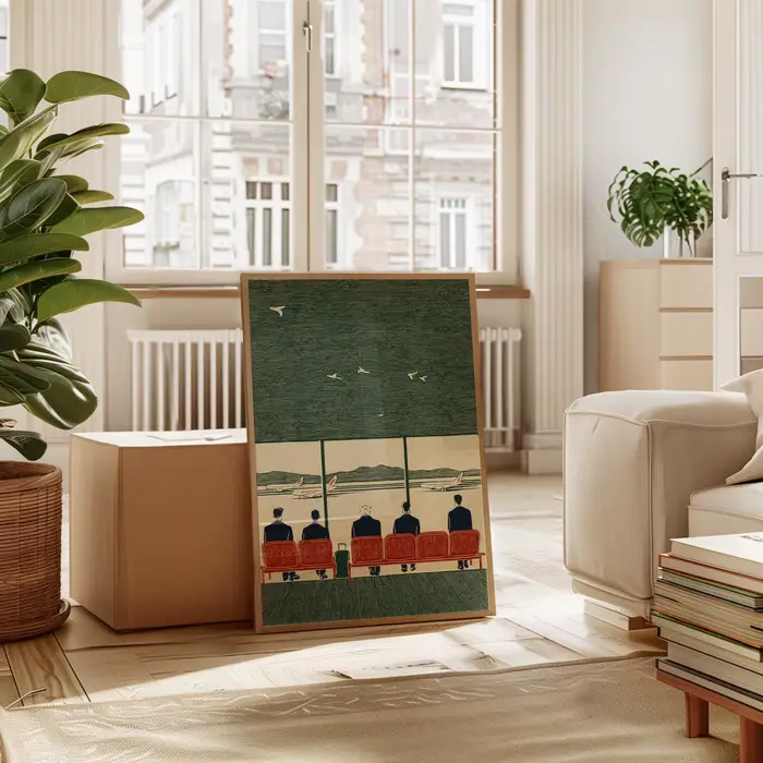 Affiches sur toile Vintage « Salon d'aéroport »
