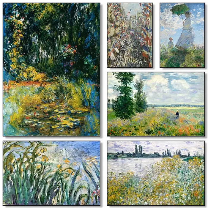 Toile d'artiste célèbre Claude Monet, œuvre d'art romantique, peinture murale, affiches et imprimés, image pour chambre à coucher, bureau, décoration de maison
