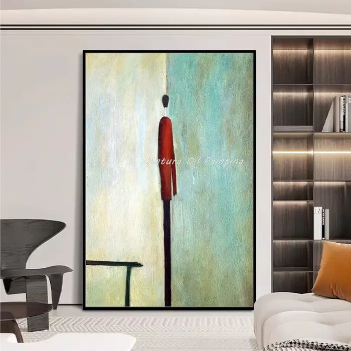 Mintura, peinture à l'huile sur toile de figures abstraites peintes à la main