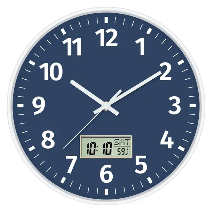 Horloge murale numérique avec heure