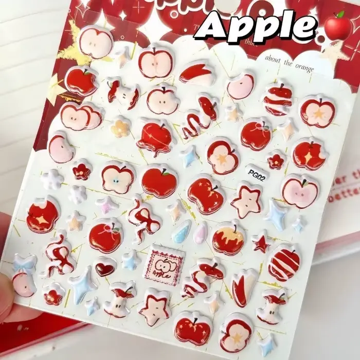 Autocollant bulle de pomme de rêve rétro doux