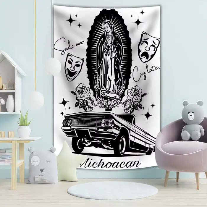 90x150 cm dame de Guadalupe mur Art peinture tapisserie toile la vierge de Guadalupe peinture abstra