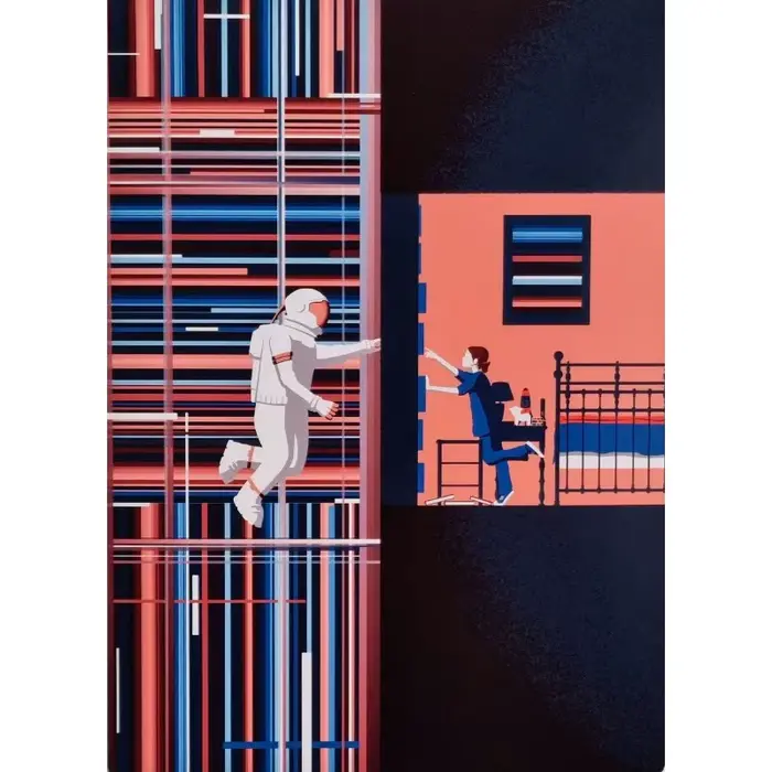 Affiche hommage au film Interstellar I Was Your Ghost, peinture sur toile vintage sur le thème de l'
