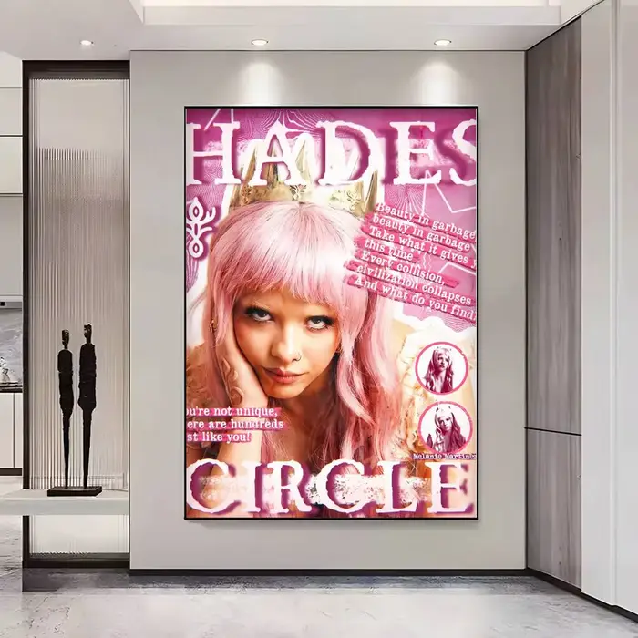 Affiche décorative murale Singer Melanie Martinez Hades 2026 pour salons, chambres, bars et cafés, c