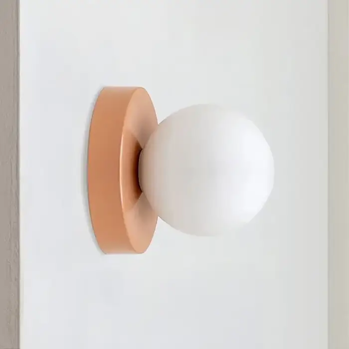 Applique murale LED nordique minimaliste en verre, Base G9, applique orbe pour chambre à coucher, bu