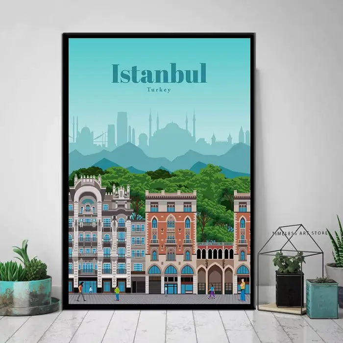 Affiches murales vintage rétro sans cadre