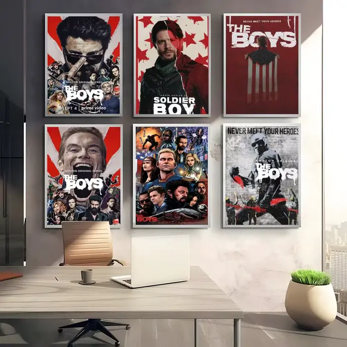 The Boys Classic films Poster Chambre salon étude et au-delà du décor auto-adhésif + cadeau parfait