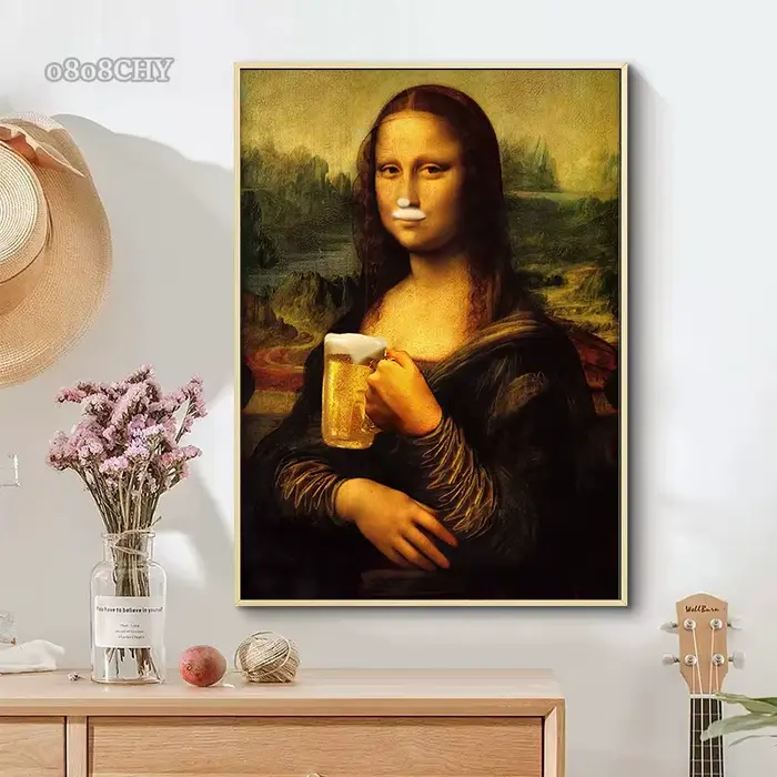 Affiches et impressions de Mona Lisa et chat