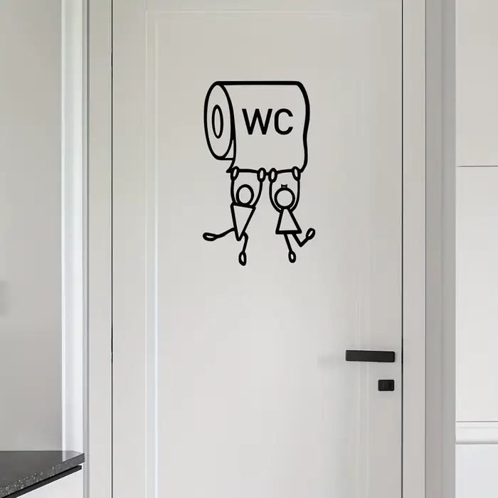 Autocollant de WC 1 pièce