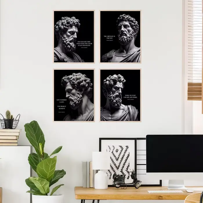 Affiche de Marcus Aurelius-Marcus Aurelius citations toile Art mural